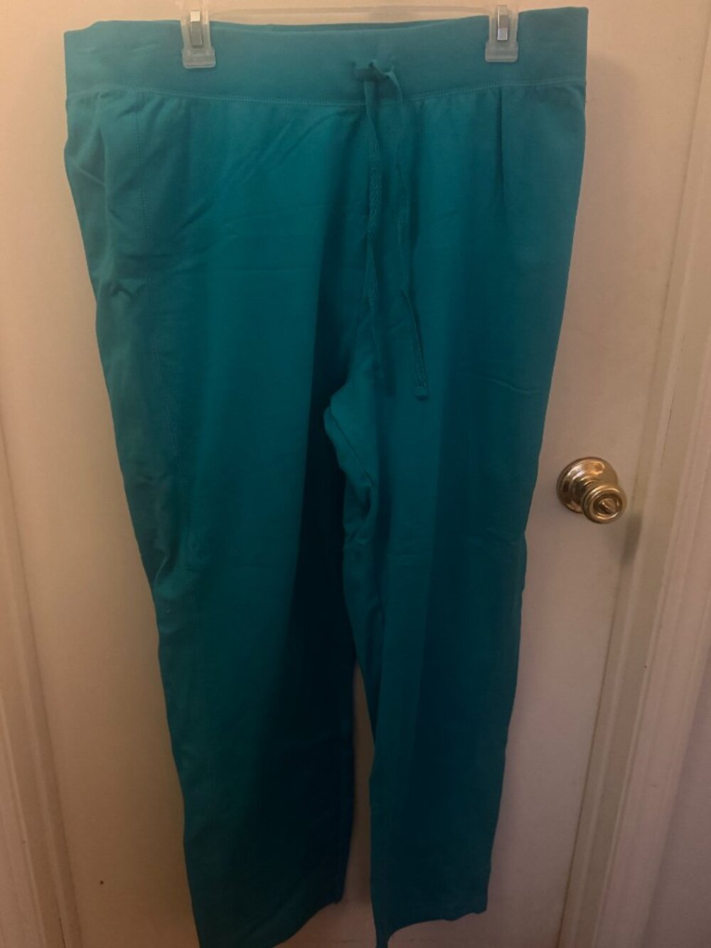 Just My Size Teal Draw String Pants W 2X